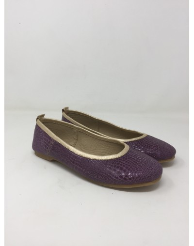 Bailarina cuero 19107 – Placa Morada x Peltre