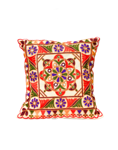 Forro de Cojin Indira Bordado de la India - Mandala