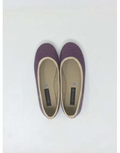 Bailarina cuero 19107 – Placa Morada x Peltre