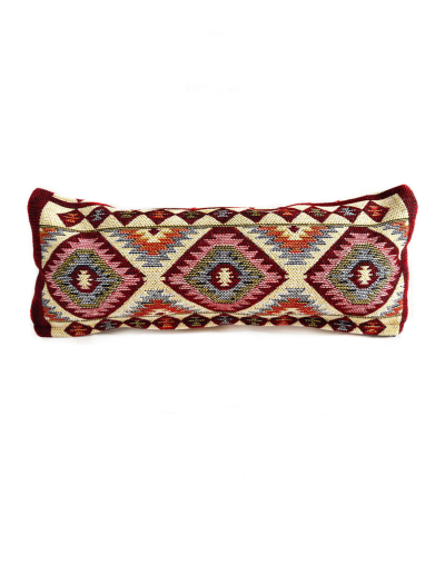 Forro de cojín Antep largo Hititas - Beige con vinotinto