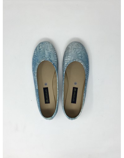Bailarina cuero 19107 – Placa IT azul cl 