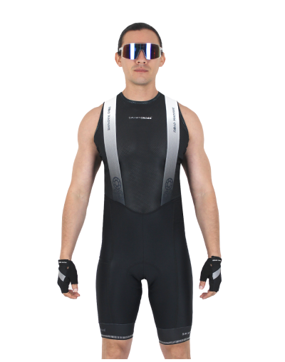 Pantaloneta Road machine-Masculina Negra