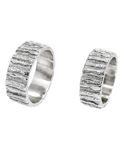 Argollas de Matrimonio Únicas en Plata – Diseño Original - Eliana Soto - Joyería Artesanal