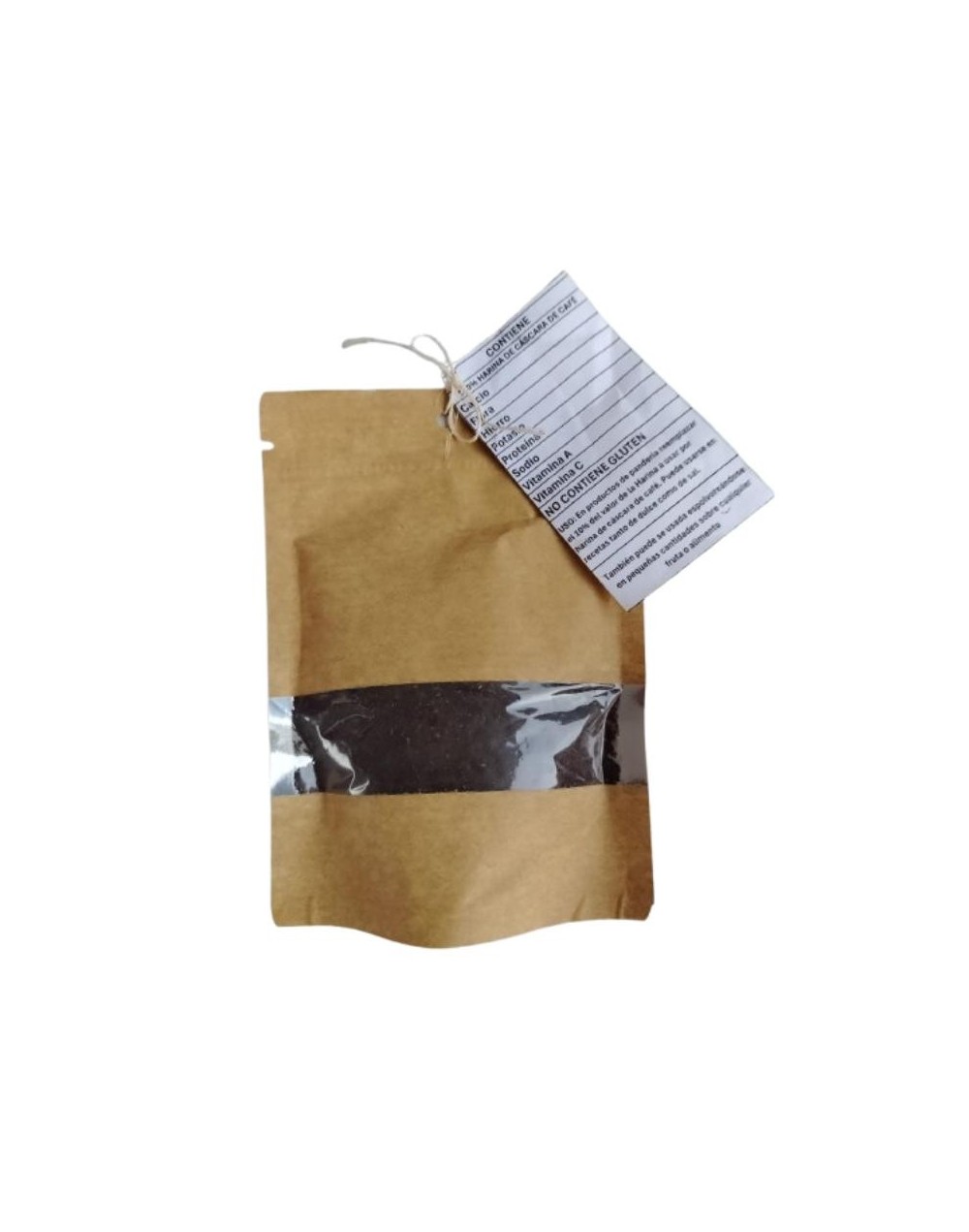 Harina de Cáscara de Café | Harina Natural Rica en Fibra | libre gluten