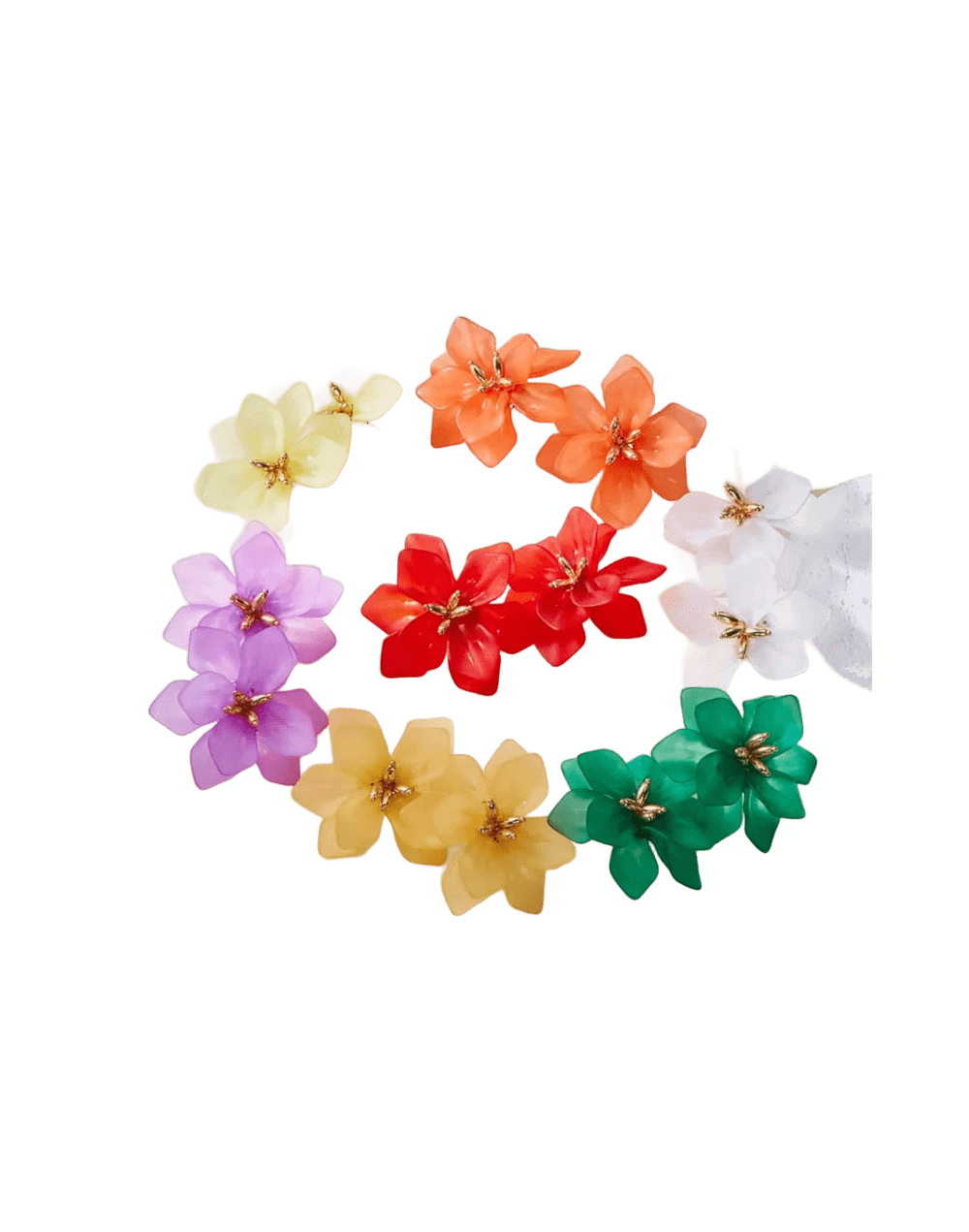 Flores de material recuperado