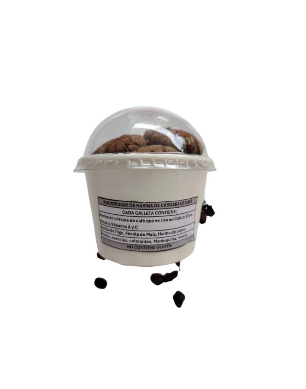 Galletas Polvorosas de Cáscara de Café | Frutos secos | Artesanales