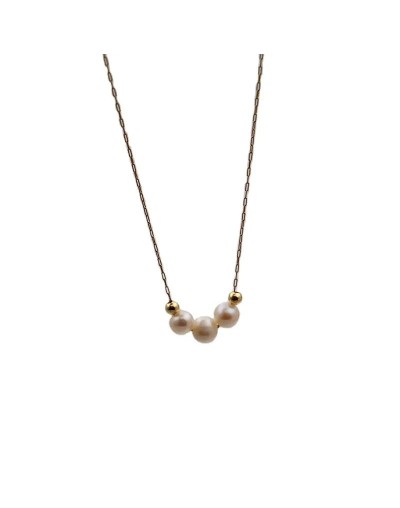 Cadena con mini perlas