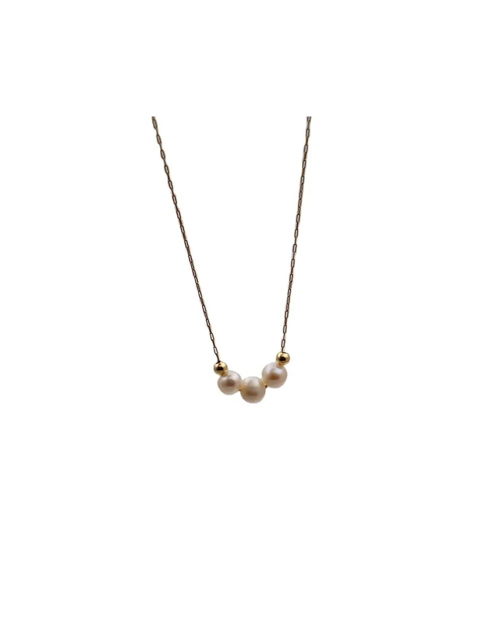 Cadena con mini perlas