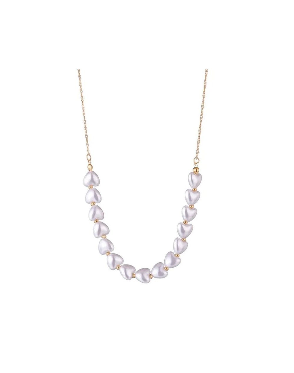 shokert con perlas en corazon 