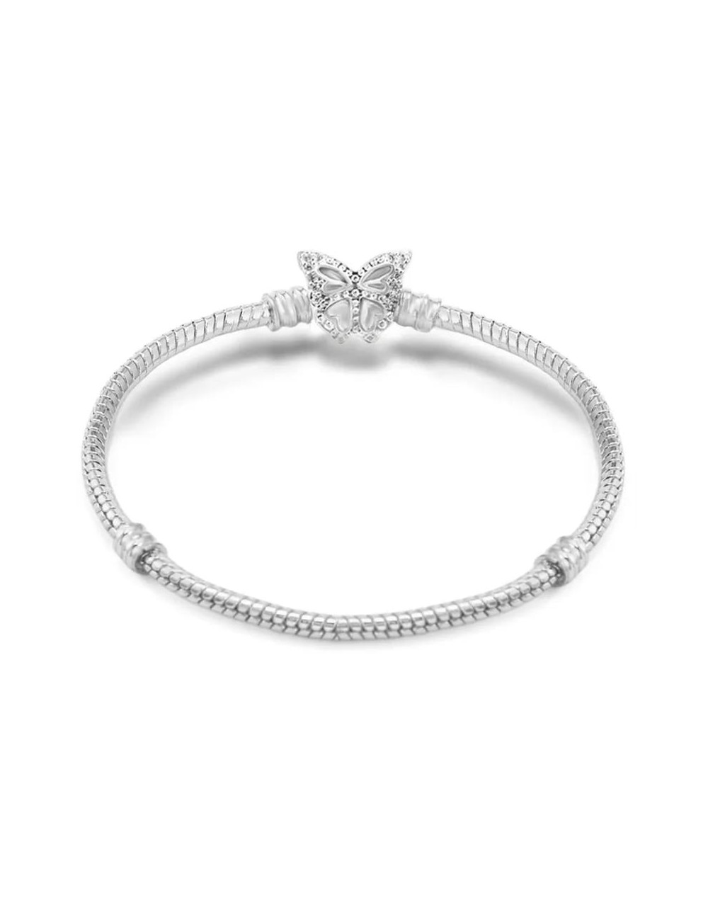 Manilla tipo pandora con cierre de mariposa