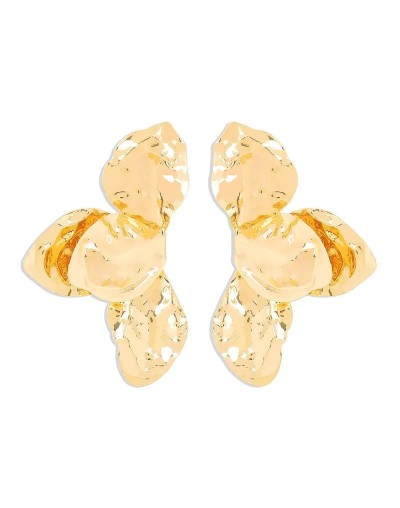 Aretes grandes dorados