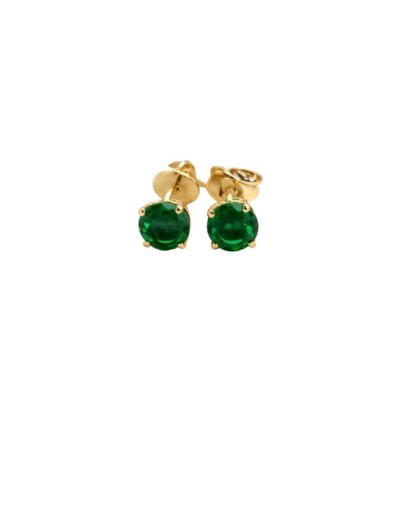 Aretes de Piedra Verde: Elegancia y Brillo Natural