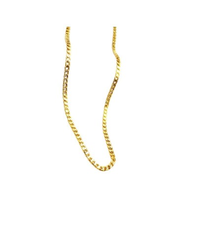 Cadena Cubana en Oro Laminado