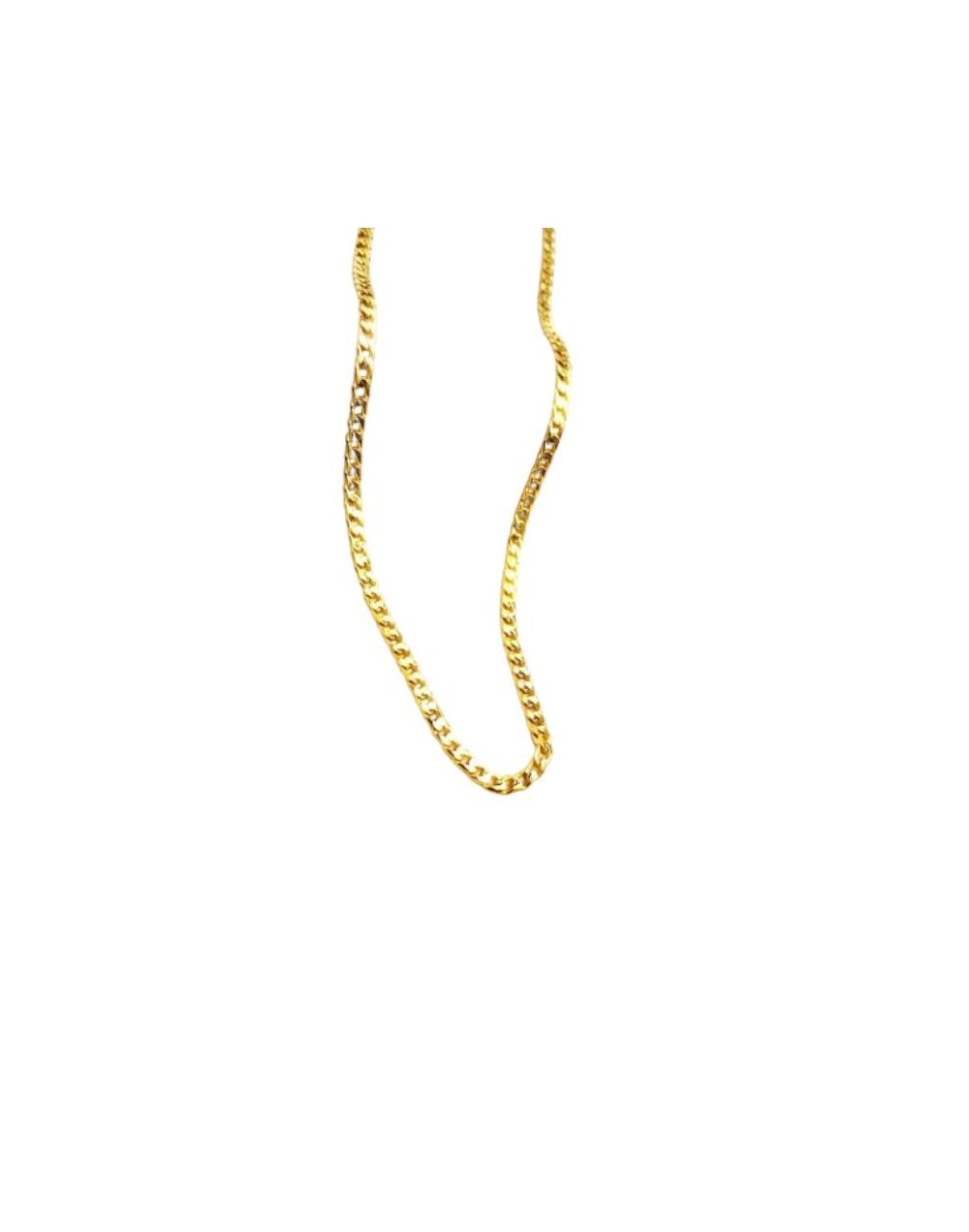 Cadena Cubana en Oro Laminado