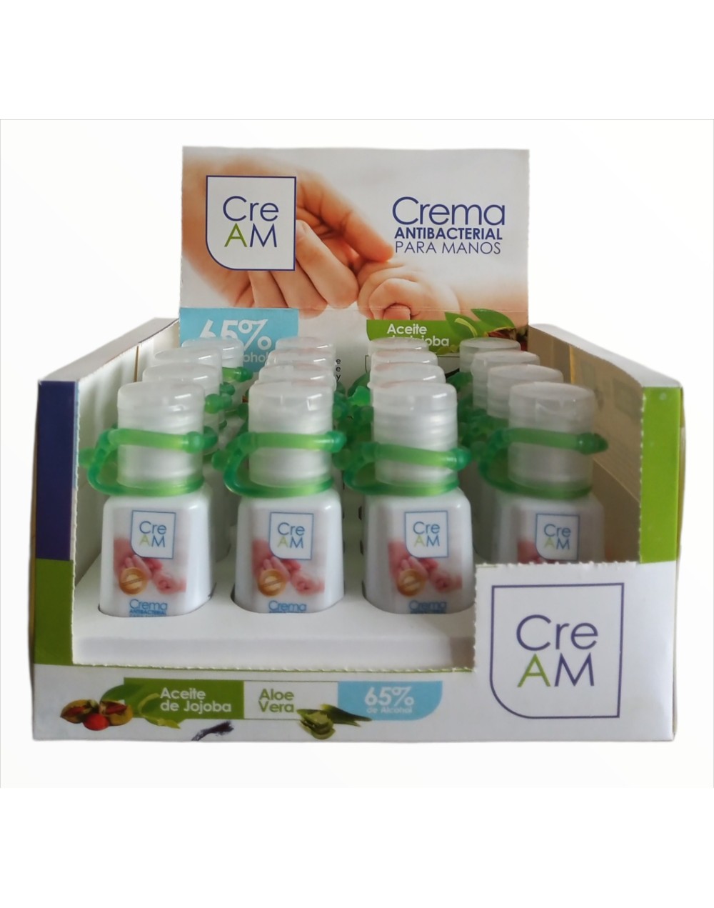 Crema Antibacterial para Manos caja x 16 Uds 