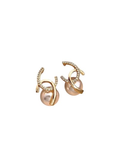 Aretes con perlas