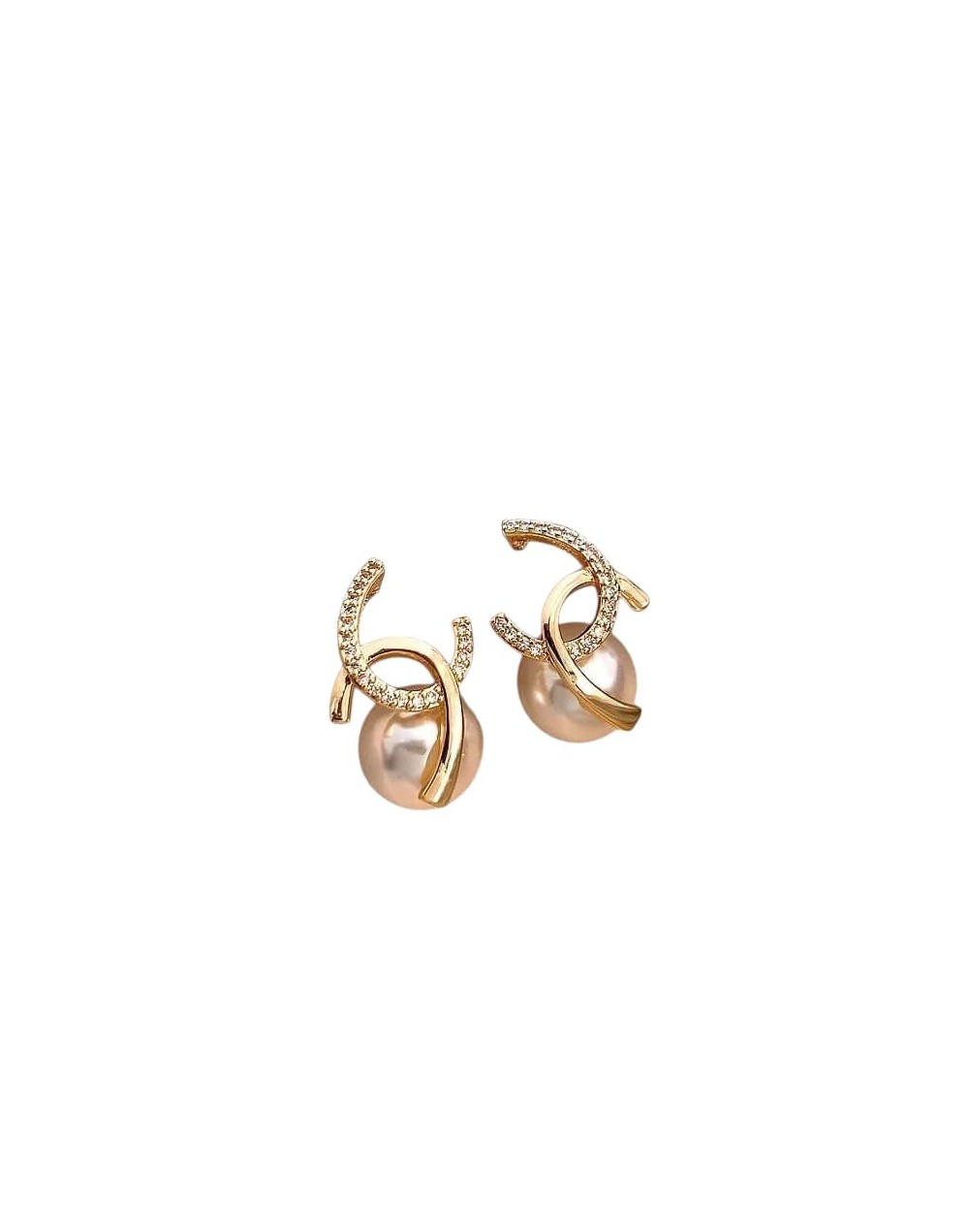 Aretes con perlas