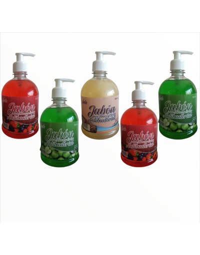 Jabón Liquido Manos Y Cuerpo X5 Uds 