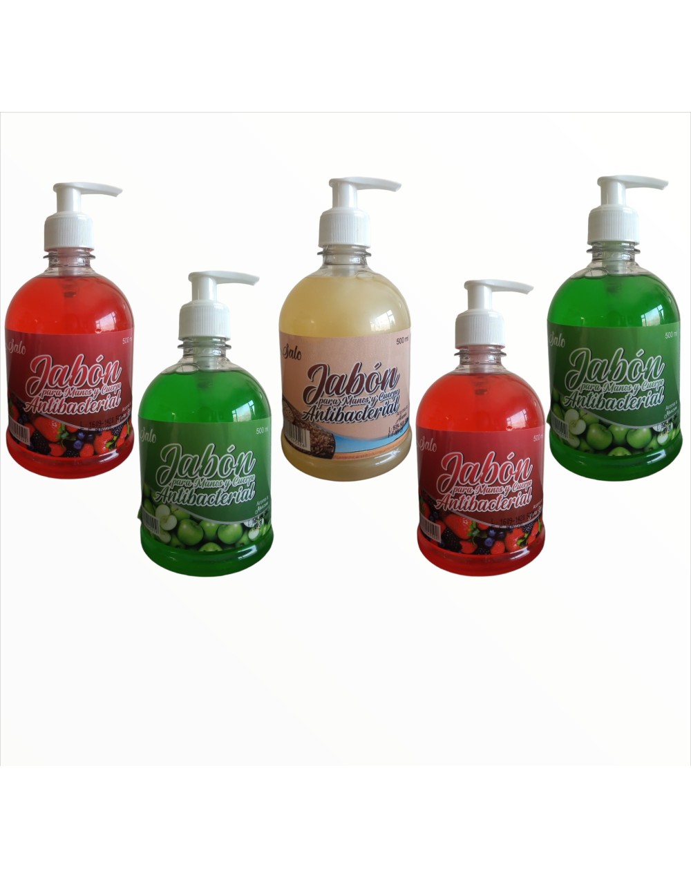Jabón Liquido Manos Y Cuerpo X5 Uds 