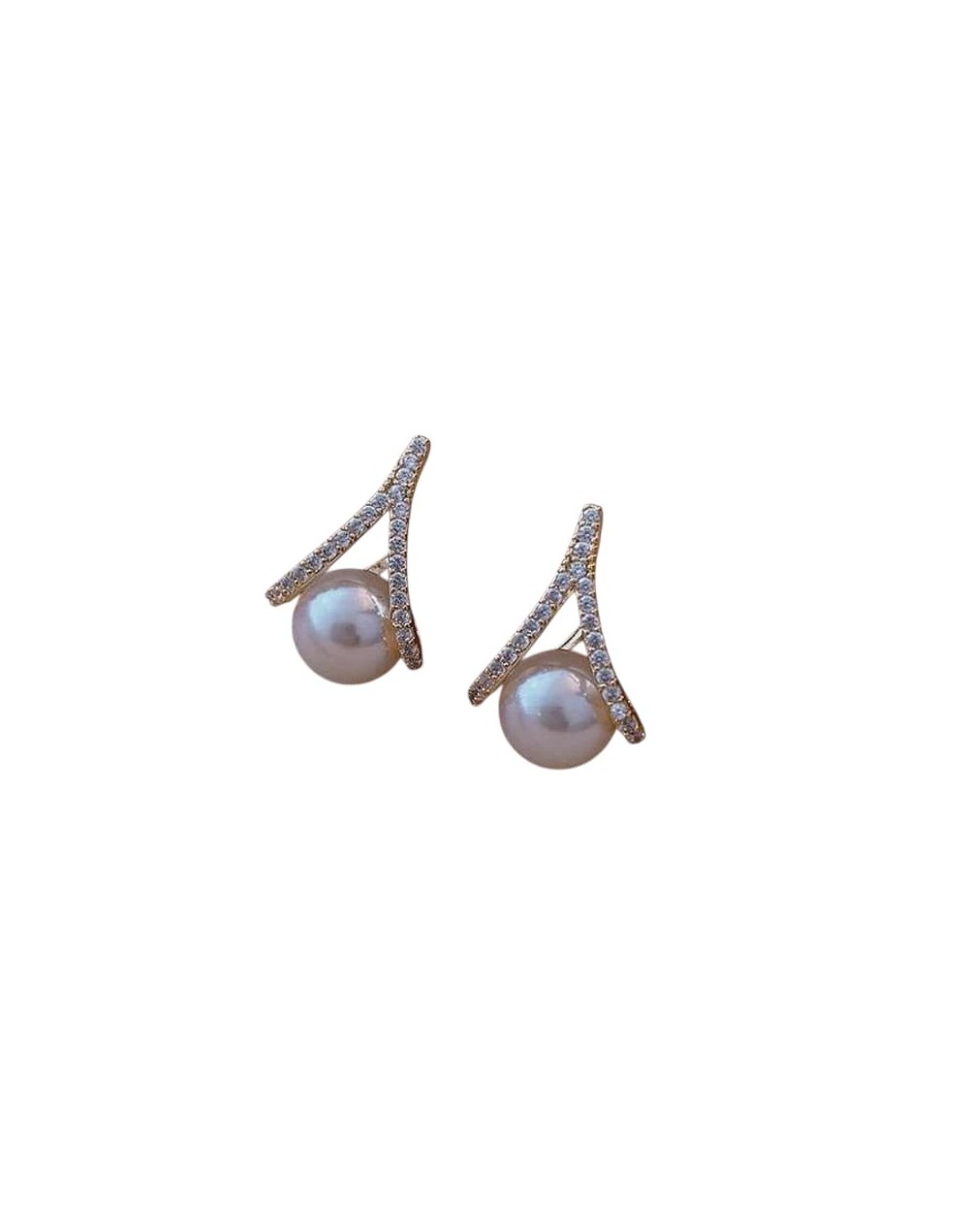 Aretes con perlas