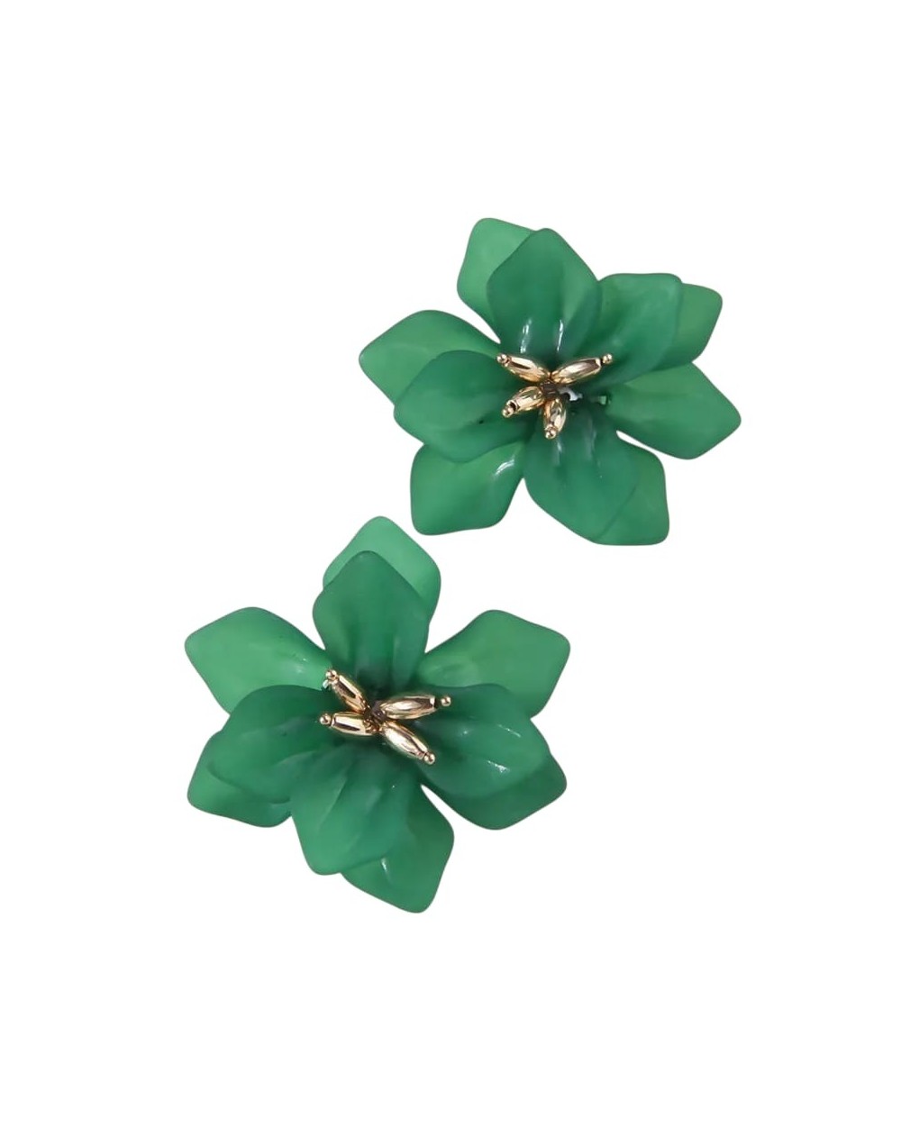 Aretes flor material recuperado