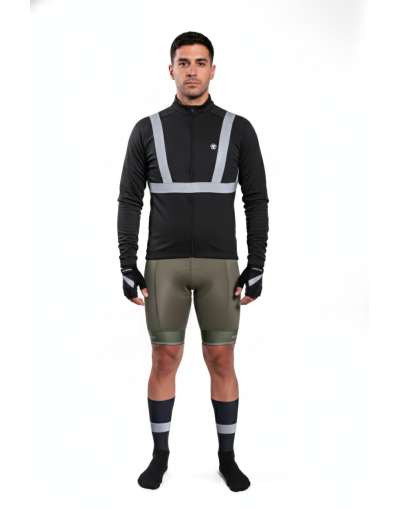 Bandas elásticas alta visibilidad 350 lúmenes cubre pecho, brazos y tobillos unisex