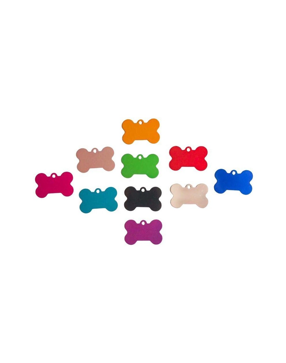 Placa marcada para perro