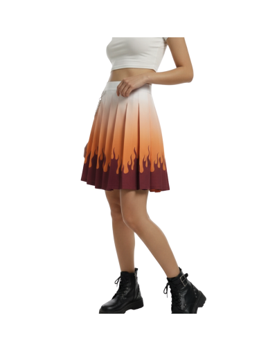 Falda Rengoku con Cadena | Multitalla S-XL Estilo Fuego