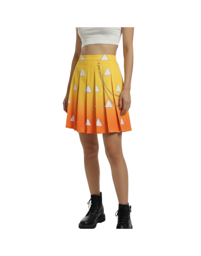 Falda Zenitsu con Cadena | Multitalla S-XL Estilo Anime