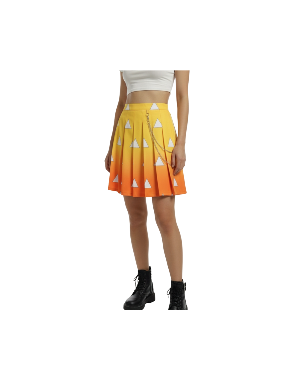 Falda Zenitsu con Cadena | Multitalla S-XL Estilo Anime