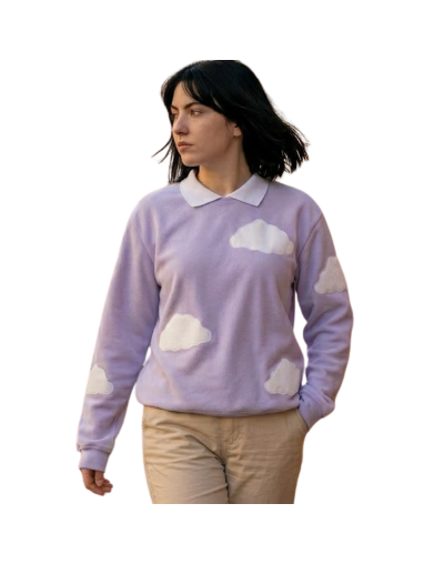 Saco Clouds Collection | Rosa, Lila y Azul con Diseño de Nubes