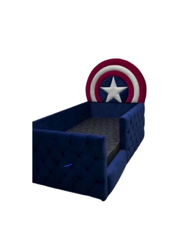 Cama Infantil Capitán – Diseño Exclusivo y Máxima Seguridad 🛡️⭐