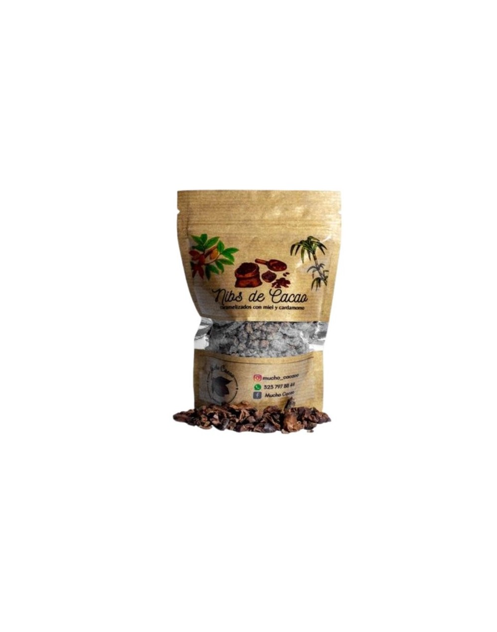 Nibs de Cacao Caramelizados 300 Gr Mucho Cacao