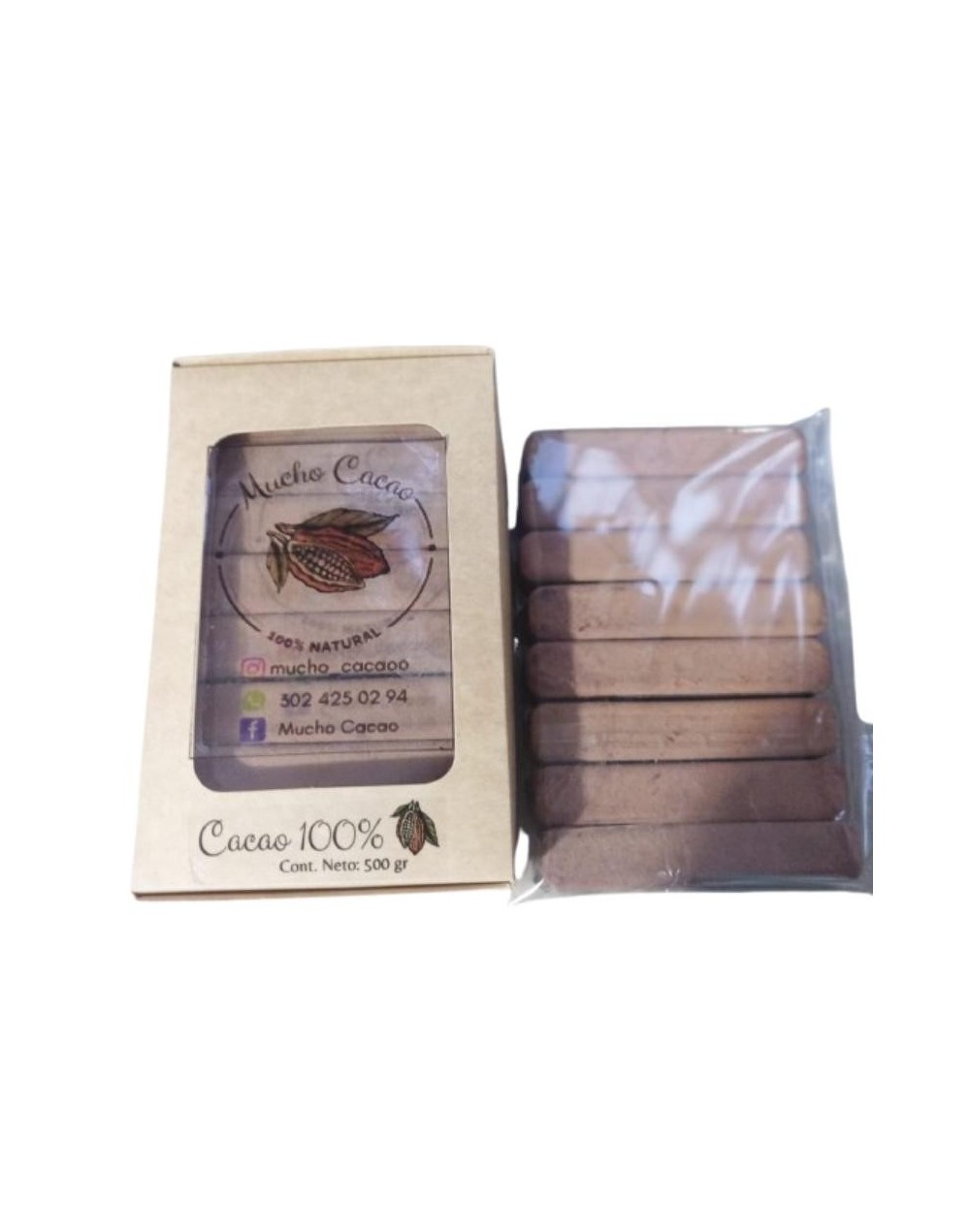 Cacao en Pastilla 450 Gr Mucho Cacao 