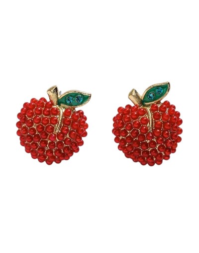 Aretes con incrustaciones suizas 