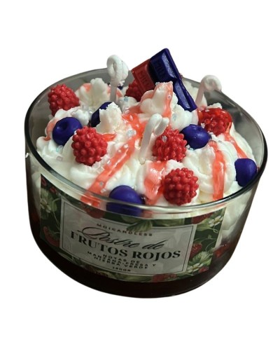 VELA AROMÁTICA POSTRE FRUTOS ROJOS