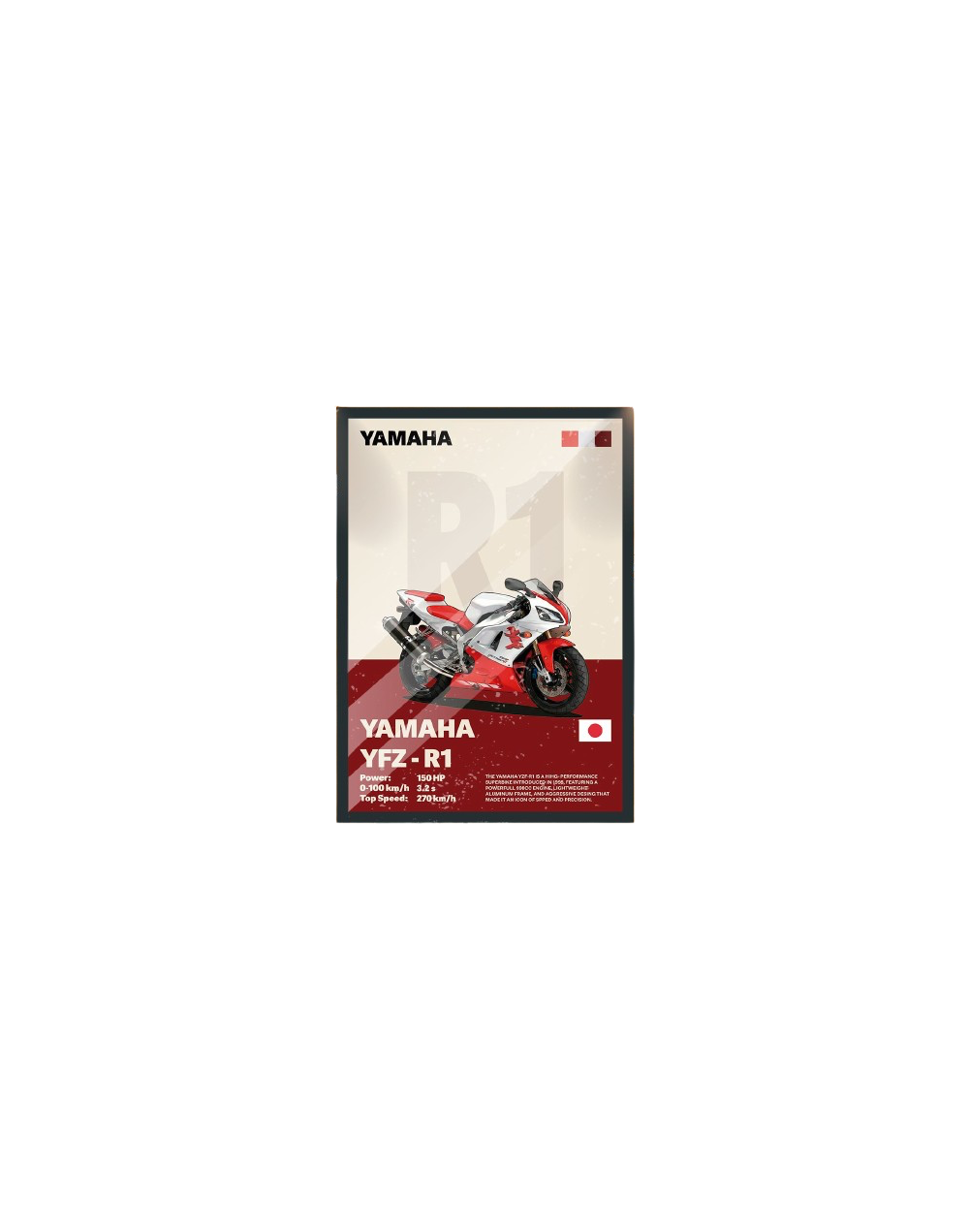 Cuadro Yamaha YZF-R1 | Arte de Motociclismo RETRODAM