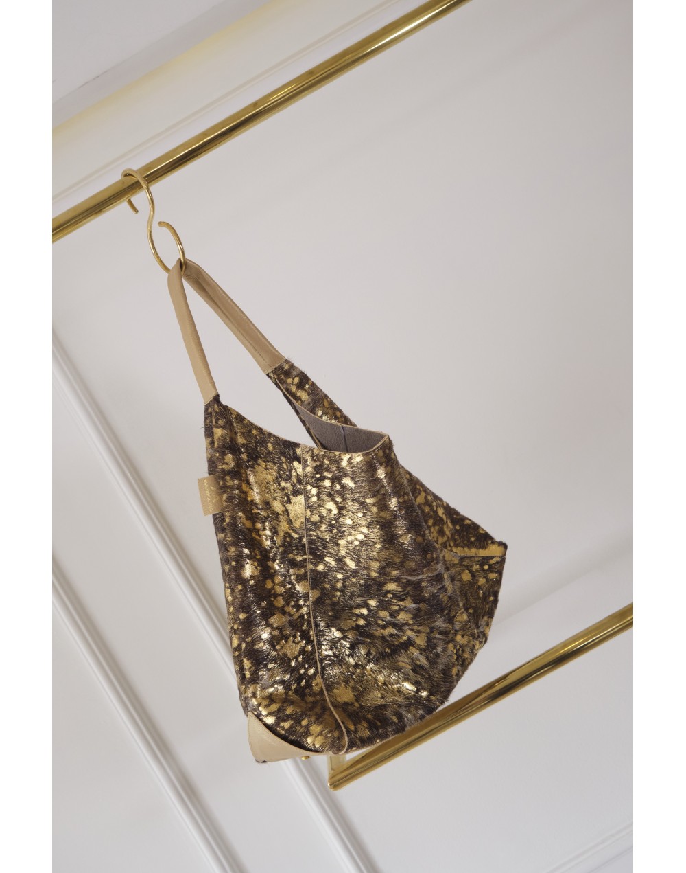 Top bag furry oro 