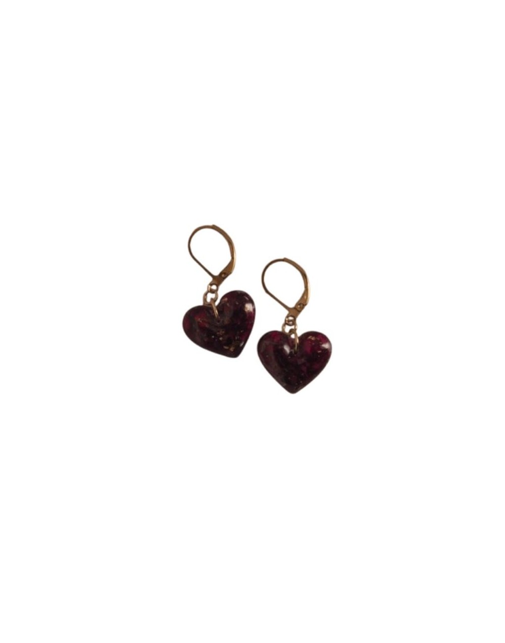 Aretes Corazón de Rosa