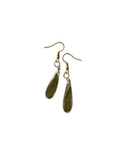 Aretes Gotas de Helecho
