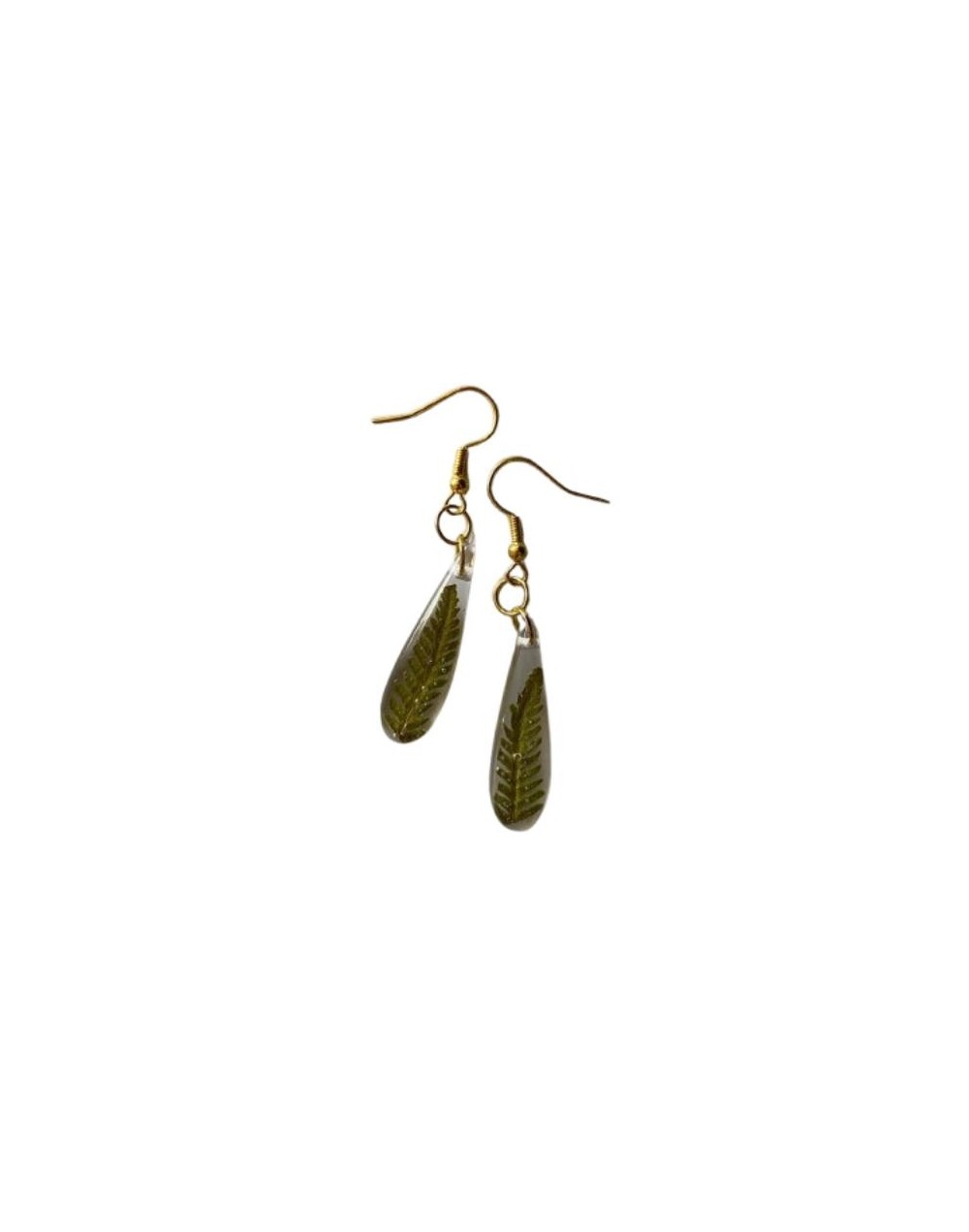 Aretes Gotas de Helecho