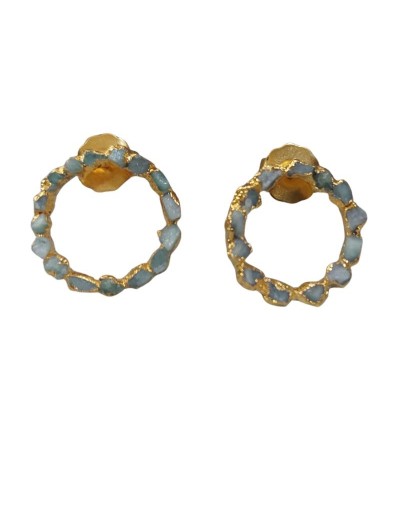 Aretes: Fragmentos de Esmeraldas.