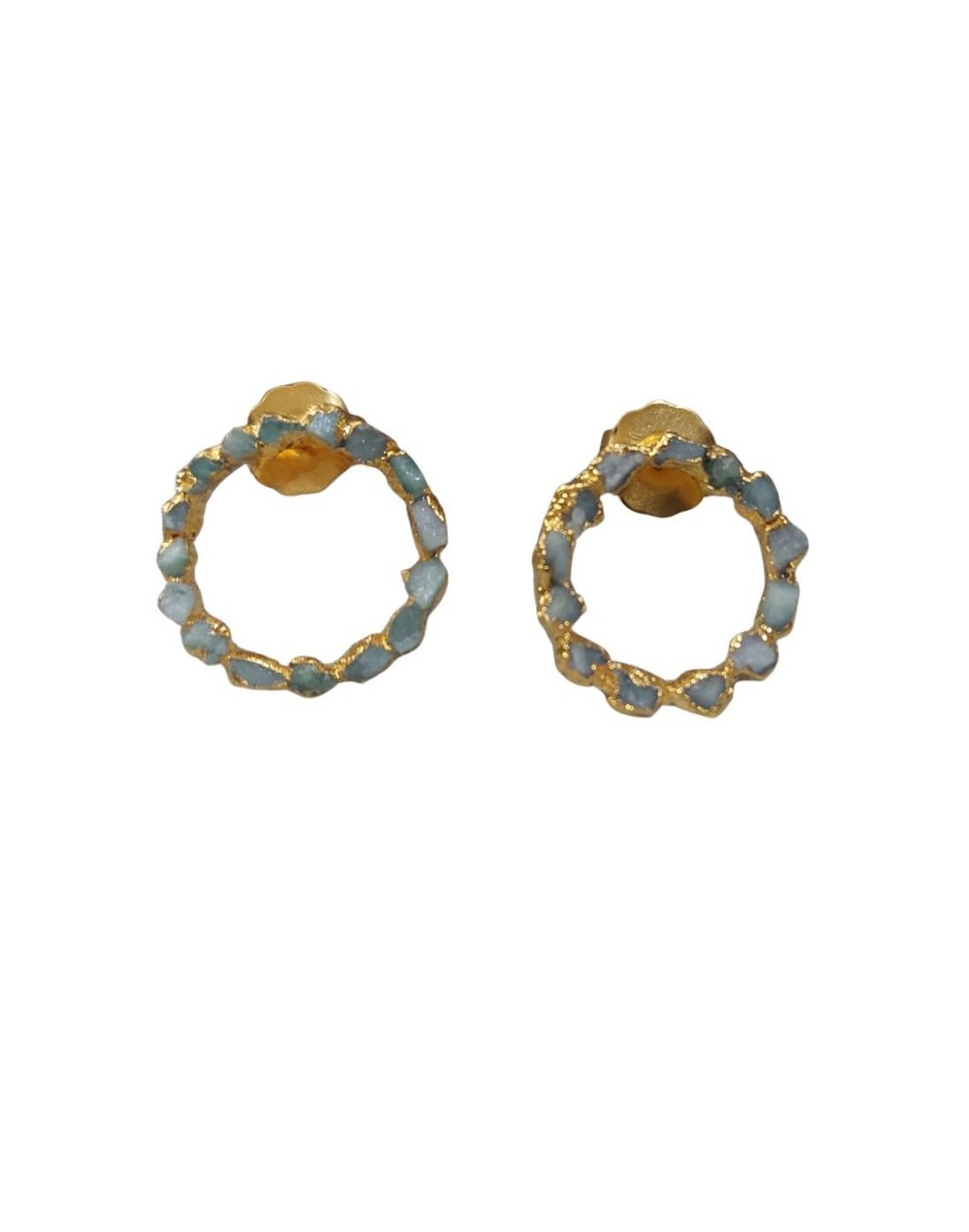 Aretes: Fragmentos de Esmeraldas.