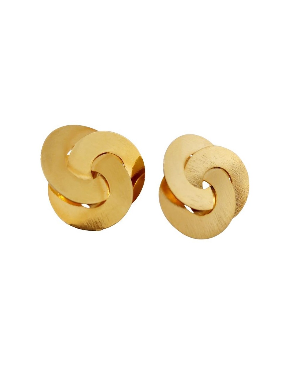 Aretes vìnculo dorado.