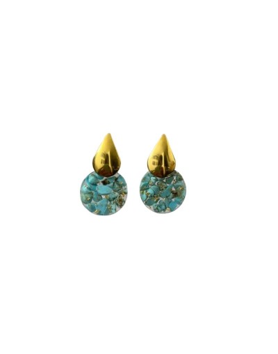 Aretes Gotas Turquesa