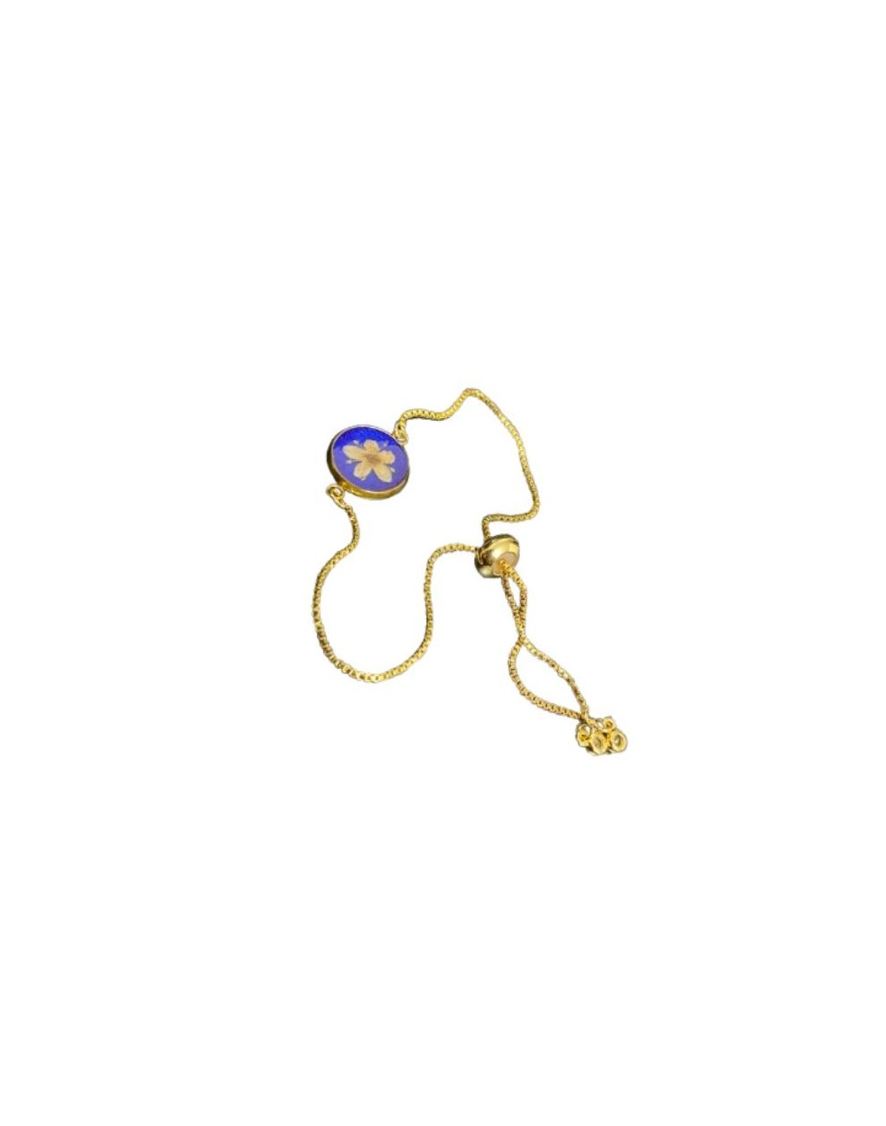 Pulsera Flor de Sauco Azul