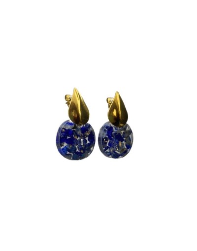 Aretes Gotas Lapislázuli