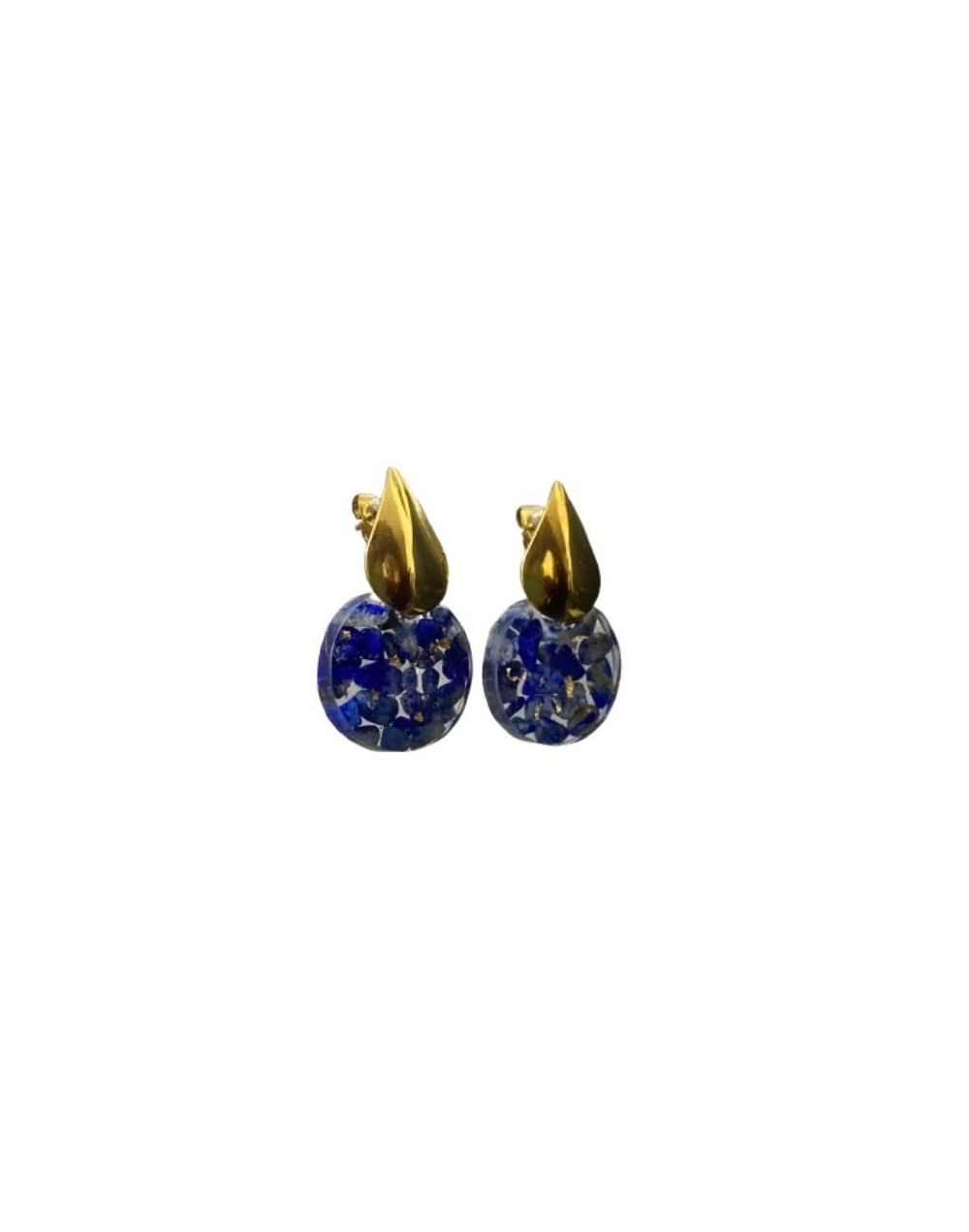 Aretes Gotas Lapislázuli
