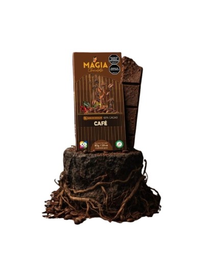 Chocolatina al 60% cacao con cafe