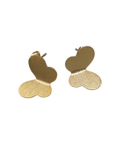 Aretes: Mariposa en movimiento.